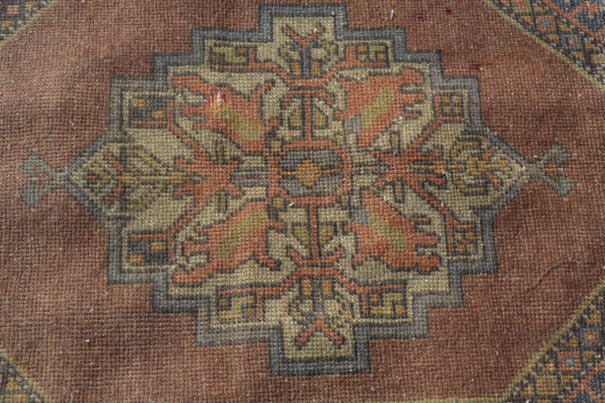 Oushak Rugs, Turkish Rug, Anatolian Rug, Vintage Rug, Handmade Rug, Oriental Rug, kitchen rug, Tribal rug, Over dyed rug, 3.6x6.1 Feet AG373