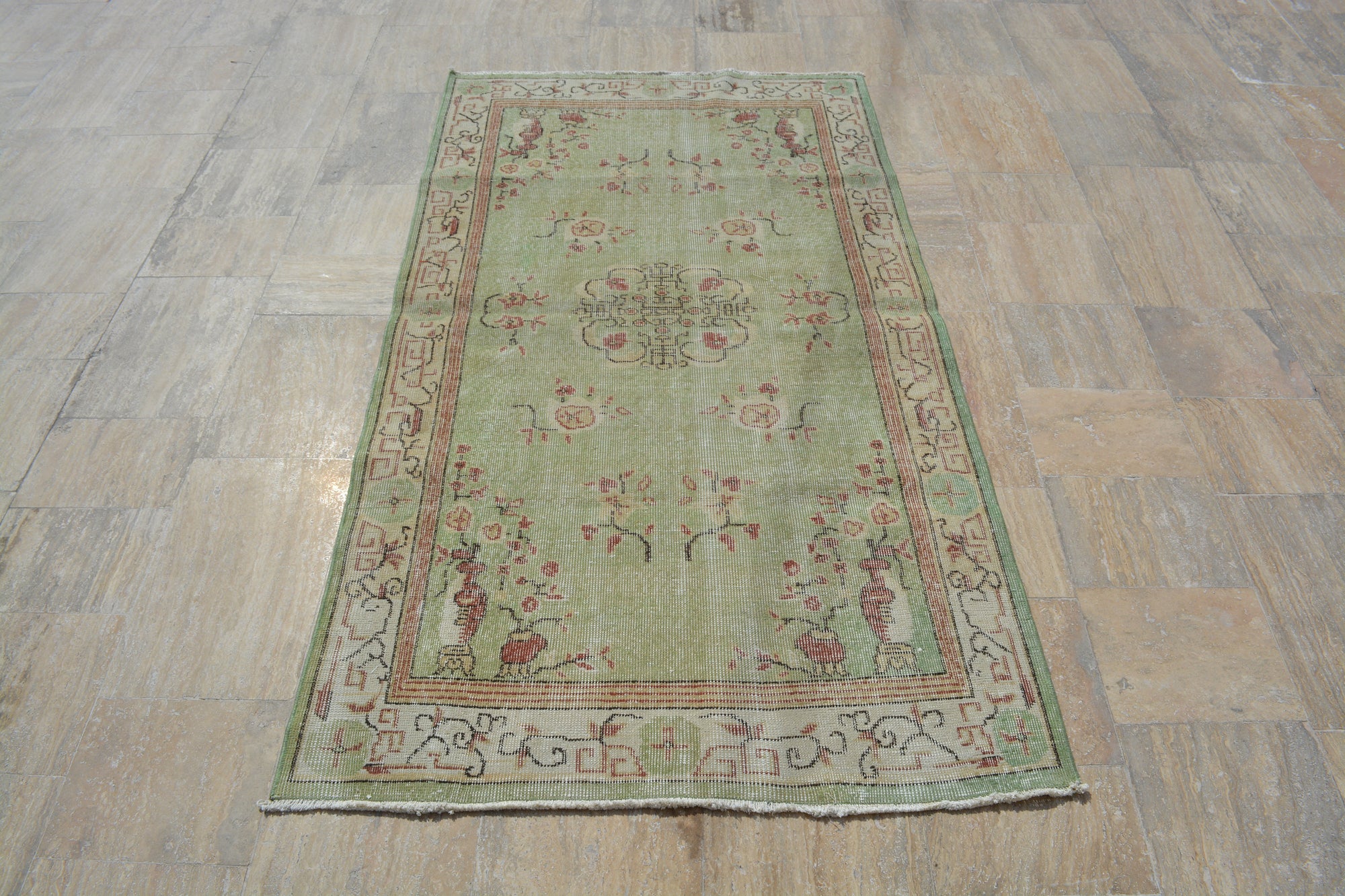 Turkish Rugs, Anatolian Rug, Area rug, Vintage Rugs, Handmade Rugs, Oriental Rug, Antique rug, Boho rug, Overdyed rug, 3.6x6.6 Feet AG417