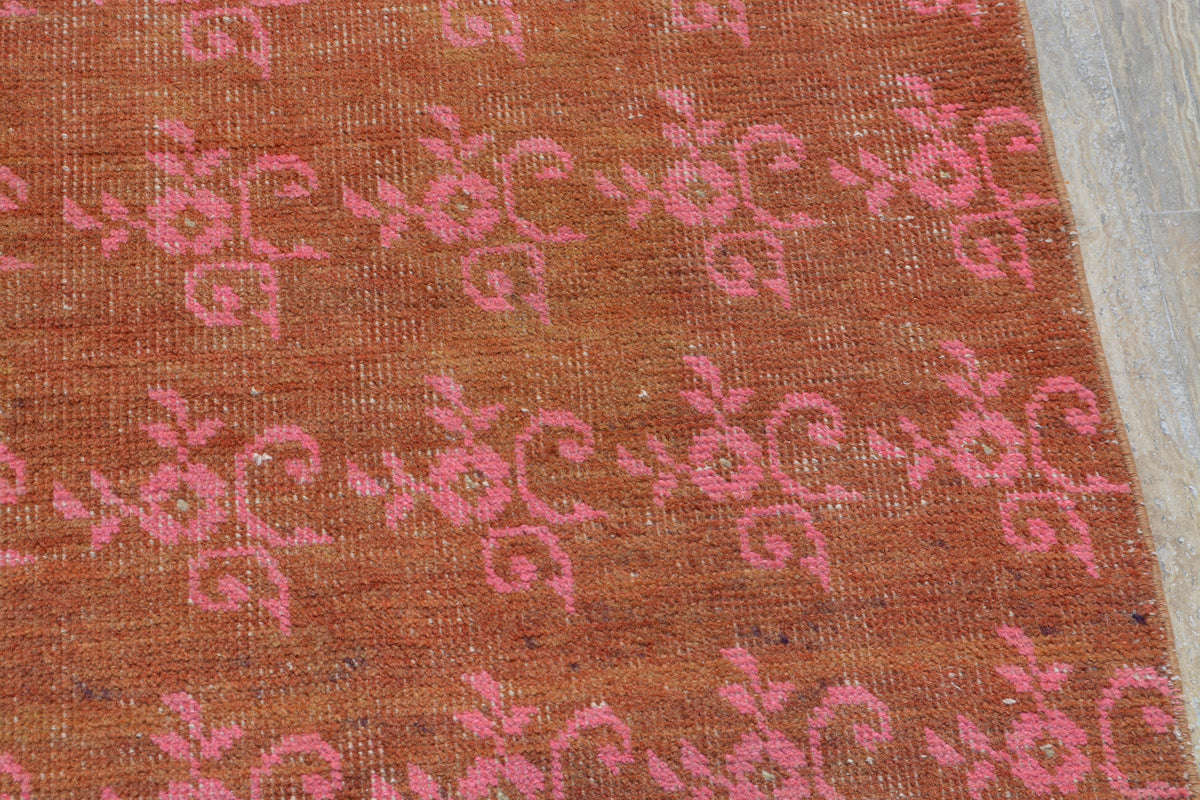 Turkish Rugs, Oriental Rug, Antique rug, Oushak  Rug, Area rug, Vintage Rugs, Oushak runner rug, Boho rug, Overdyed rug, 2.3x9.5 Feet AG438