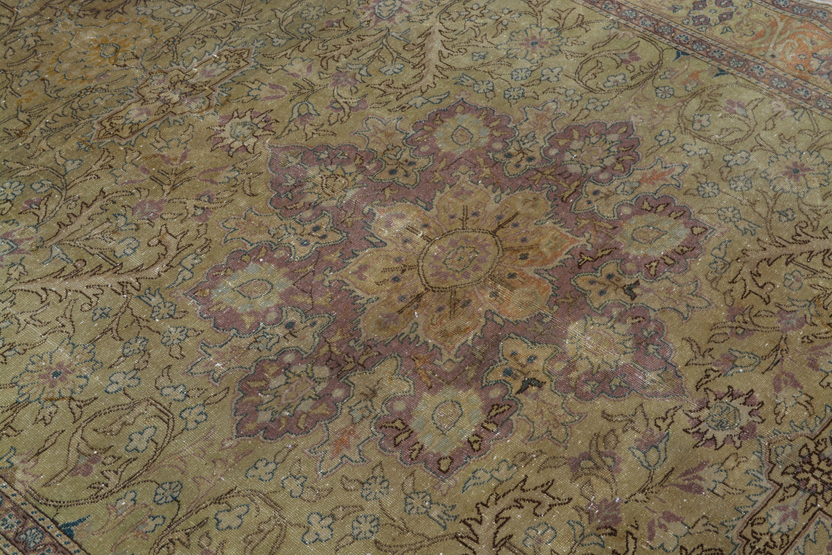 Turkish Rugs, Beige Rug, Antique rug, Oushak Rug, Area rug, Vintage Rugs, Turkish carpet, Large rug, Oriental rug, 6.4x9.7  Feet  AG454