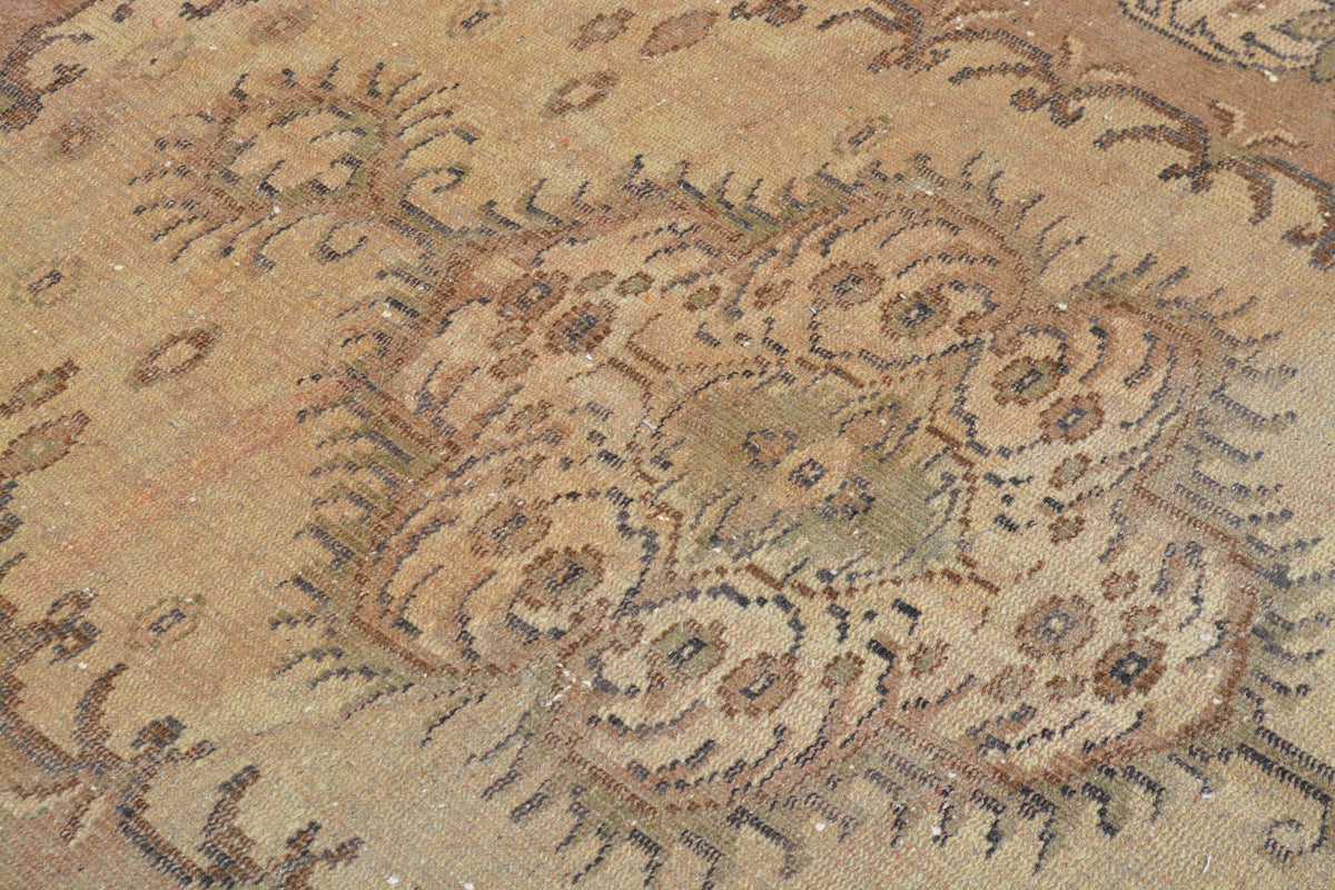 Turkish Rugs, Natural rugs, Antique rug, Oushak Rug, Area rug, Vintage Rugs, Turkish carpet, Large rug, Over dyed rug, 5.5x8.6 Feet AG470