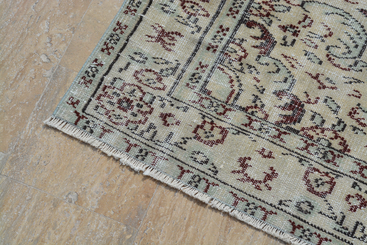 Turkish Rugs, Beige rugs, Antique rug, Oushak Rug, Area rug, Vintage Rugs, Turkish carpet, Large rug, Oriental rug, 4.6x8.2 Feet AG476
