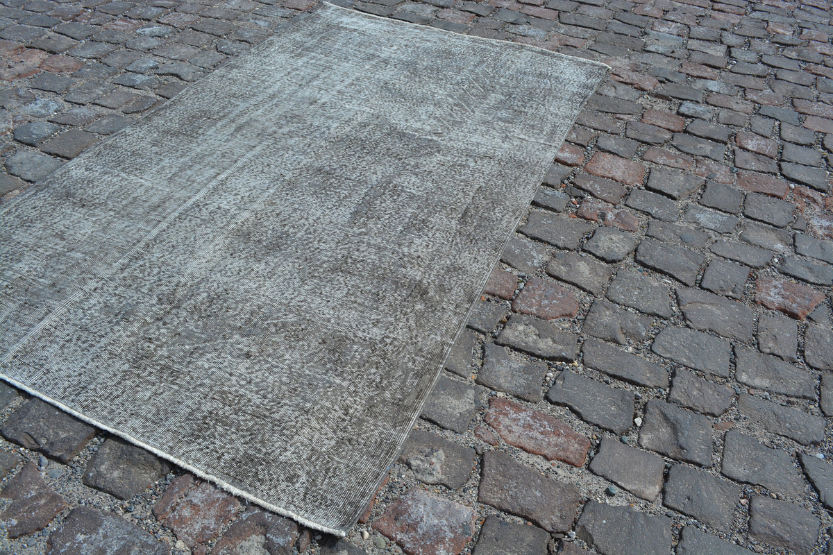 Oushak rug, Gray rugs, Vintage turkish rugs, Area rug, vintage rug, , deco rug, organic  rug, Handmade rug, Oriental rug, 5.1x9.2 Ft AG602