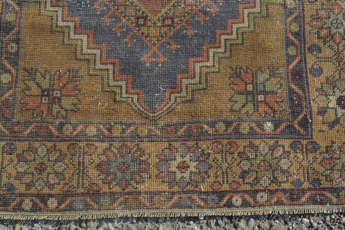 Oushak Rugs, Turkish Rug, Anatolian Rug, Vintage Rug, Handmade Rug, Oriental Rug, kitchen rug, Tribal rug, Over dyed rug, 3.6x6.1 Feet AG373