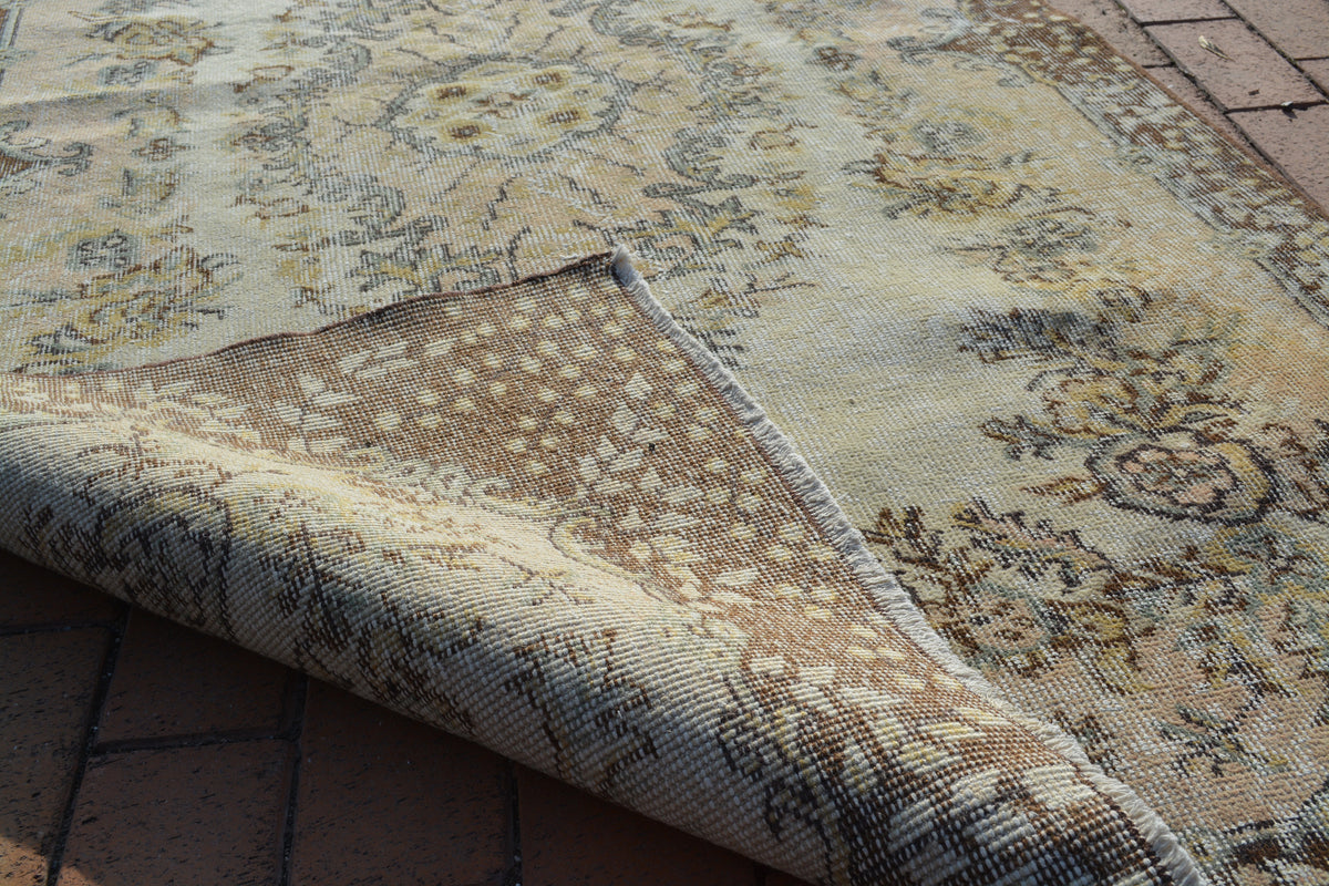 Vintage Rug, Beni Ourain Pink  Talsint rug, Vintage Rug Carpet, Bohemian Rugs, Turkish Rug,  3.8X6.9 Ft AG847