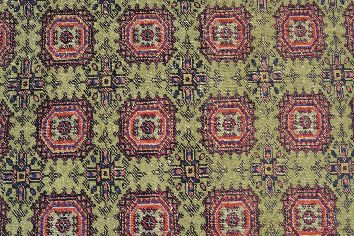 Turkey Rug, Geometric  Bohemian Antique Rug, Turkish  Brown Rug, Home Decor  Decorative Rug,  4.9x7.4 Ft AG682