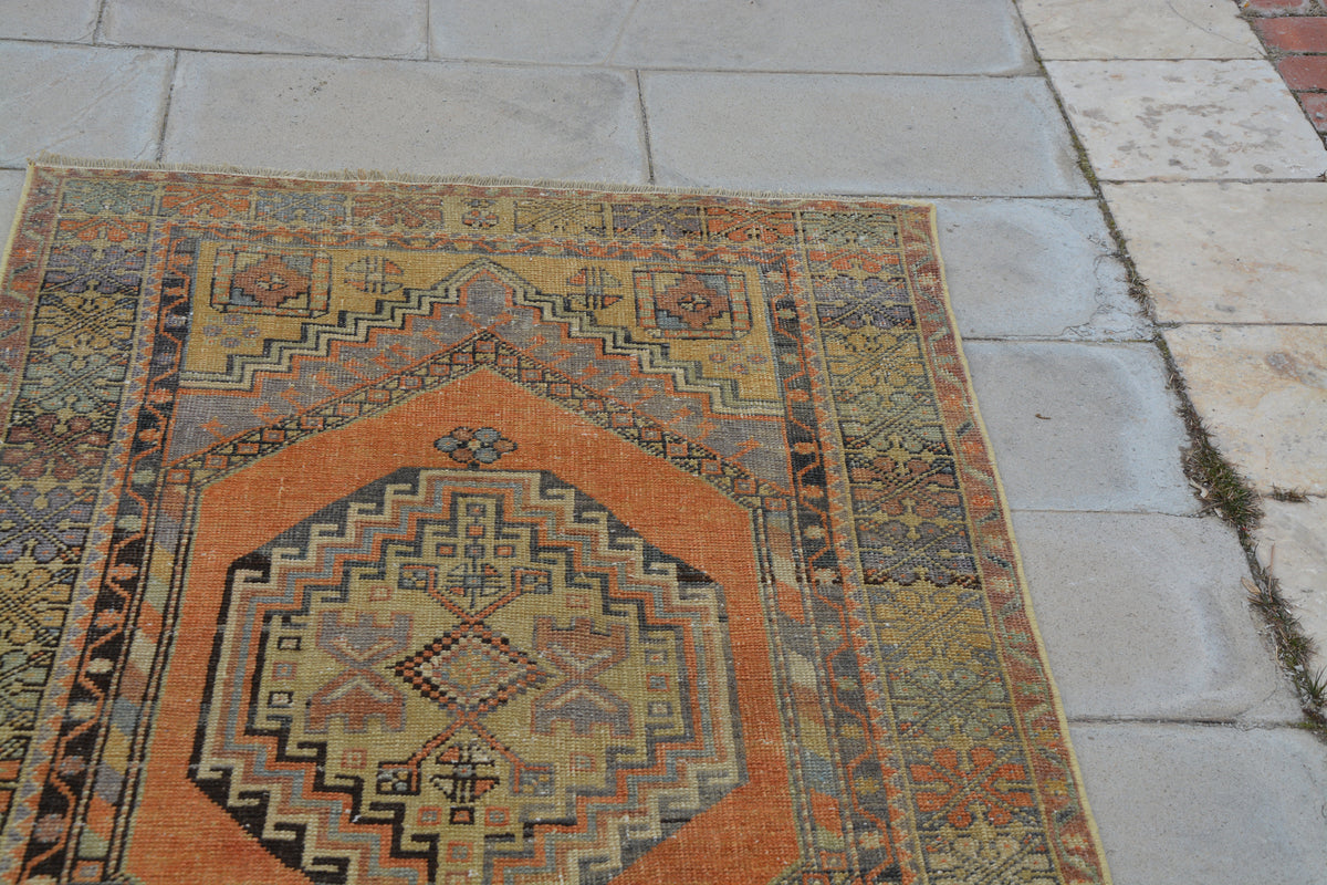 Turkish Muted Color Rug, Antique Oriental Carpets, Custom Area Rugs, Modern Oriental Rug, Turkish Style Area Rugs,    3.4 x 5.7  Feet AG1067