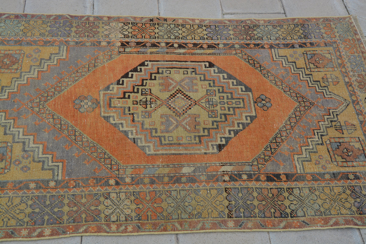 Turkish Muted Color Rug, Antique Oriental Carpets, Custom Area Rugs, Modern Oriental Rug, Turkish Style Area Rugs,    3.4 x 5.7  Feet AG1067