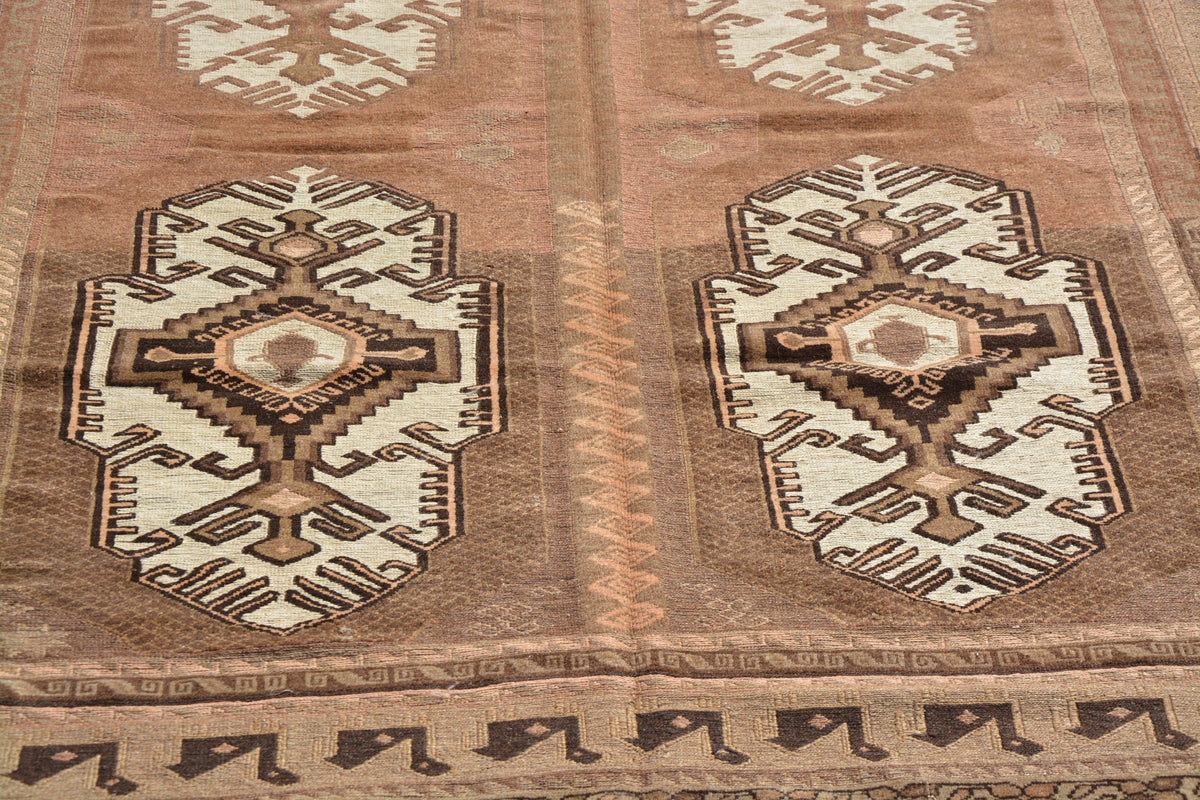 Turkey Rug, Brown Turkish Rug, Cheap Turkish Rugs,  Modern Turkish Carpet, Rugs Direct, Hand Knotted Wool Rugs,    6.5 x 8.8  Feet AG1096