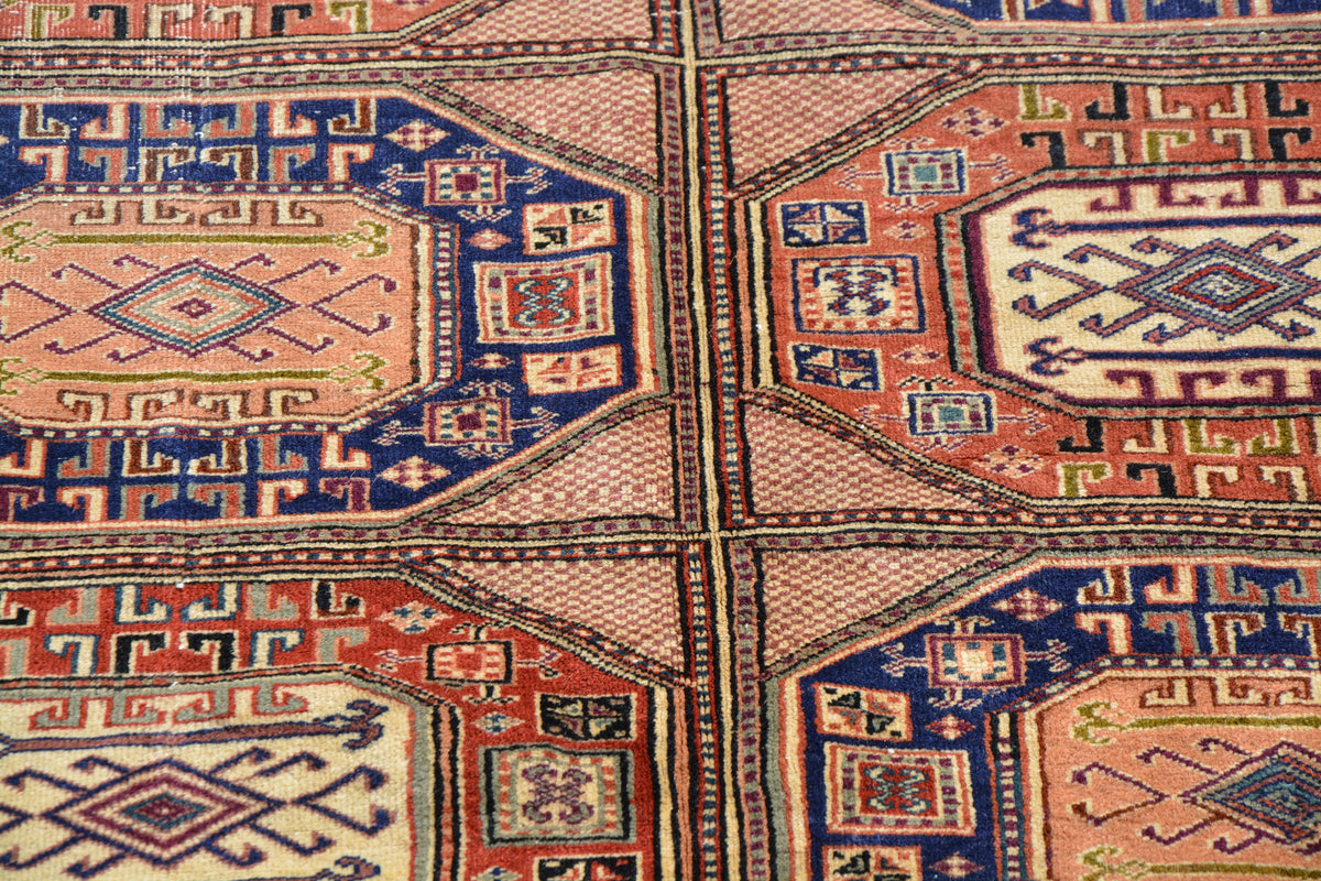 Central Oriental Rugs, Turkish Gabbeh Rugs, Turkish Kayseri Rug, Bohemian Oriental Rugs, Turkish Rug Oushak,  8.5 x 12.4 Feet AG1149