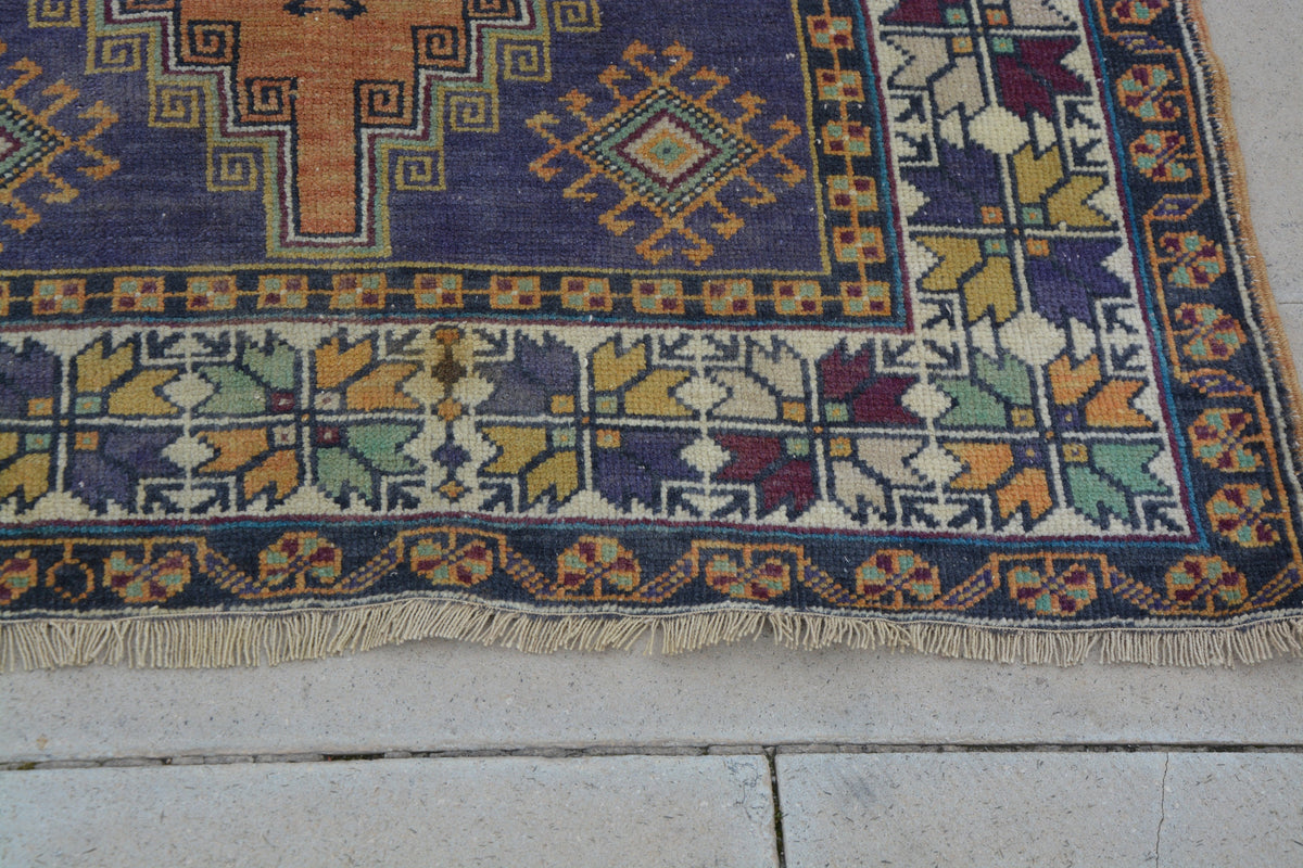 Living Room Rugs, Oushak Carpet Rug, Flooring , Oushak Rug, Large Oushak Rugs, Colorful Persian Style Rug,          3.6 x 6.2 Feet AG1242