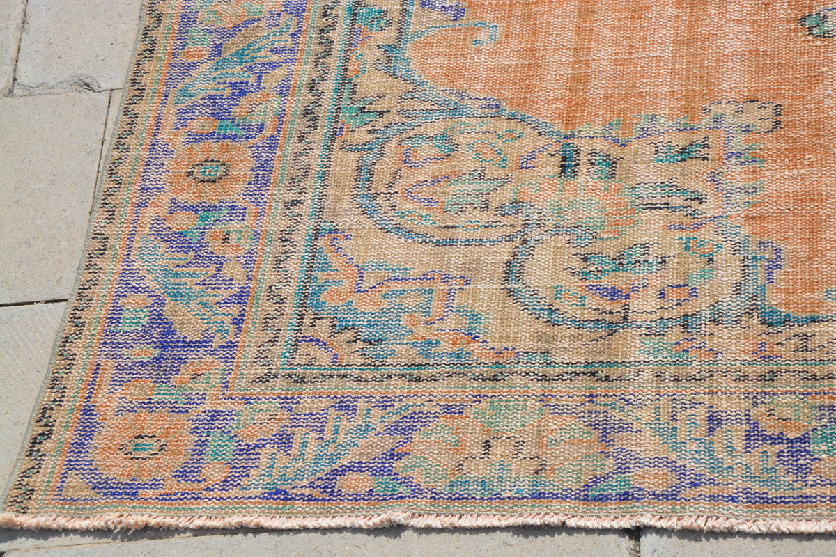 Turkish Oriental Rug, Wool Turkish Rug, Oriental Weavers Rugs, 6x9 Rug, Modern Rugs, Turkish Rug Antique,             5.9 x 9.1  Feet AG1036