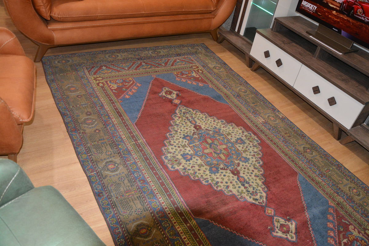 Oriental Rug, Living Room Oushak Turkish Rug, Home Decor Oushak Rug, Carpets Rug 5x10,  5.3X9.7 Ft AG775