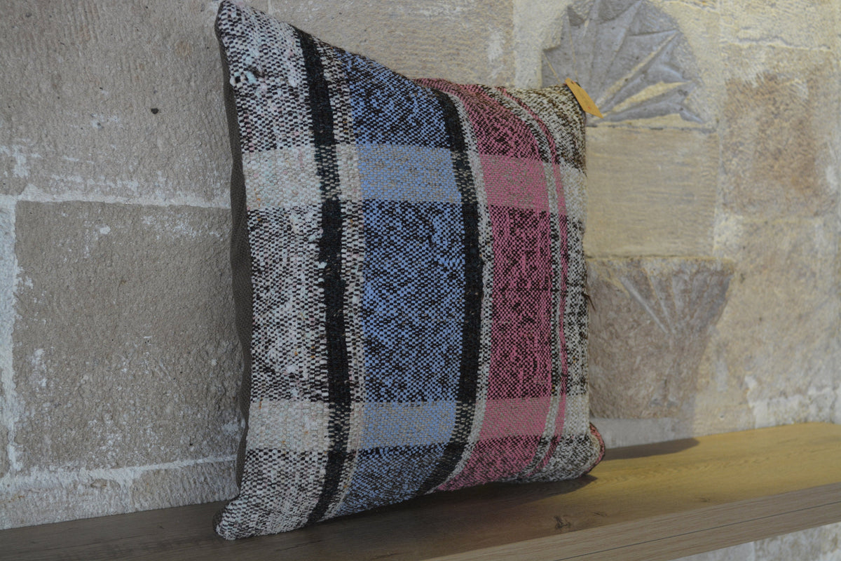 Cushion Extra Large, Cushion Outdoor, Cushion Wool, Cushions Large, Cushion Berber Kilim, Woven Cushion,     16”x16” - EA120