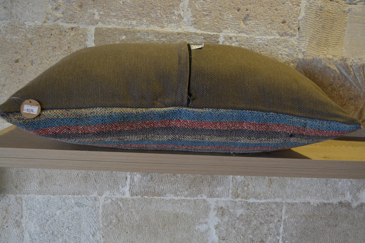 Bohemian Cushion, Hand Knotted Cushion,   Anatolia Cushion, Oriental  Vintage Cushion, Turkish Cushion,               16”x24” - EA278
