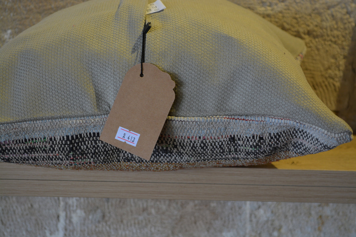 Kilim Pillow Covers, Embroidered Cushion, Boho Cushion Kilim, Boho Fabric Kilim, Cushion Ethnic Cushion,   16”x16”- EA413