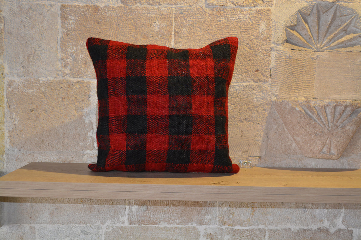 Kilim Cushion, Turkish Pillow, Throw Pillow, Cushion Cover, Bohemian Pillow, Decorative Pillow, Kilim Pillows,  16”x16”- EA447