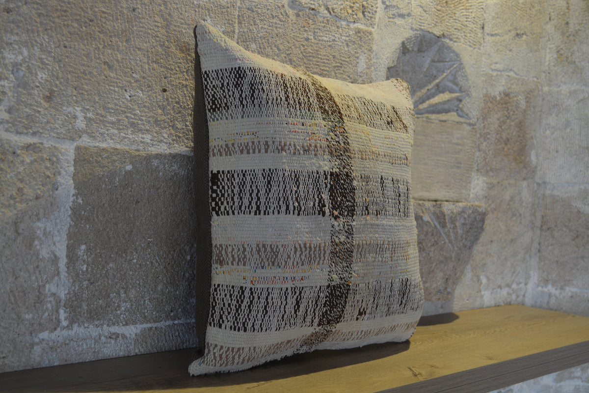 Handmade Pillow, Bohemian Pillow, Anatolian Pillow, Vintage Pillow, Boho Pillow, Beautiful Pillow, Anatolian Kilim,    16”x16”- EA370A