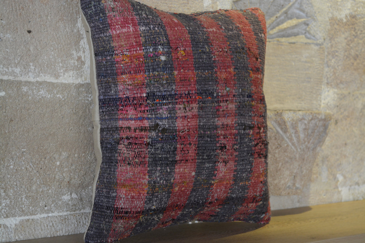 Hand Woven Cushion, Pin Cushion, Berber Cushion Cover, Custom Cushion Cover, Kilim Pillow 40x40 cm,     16”x16” - EA106