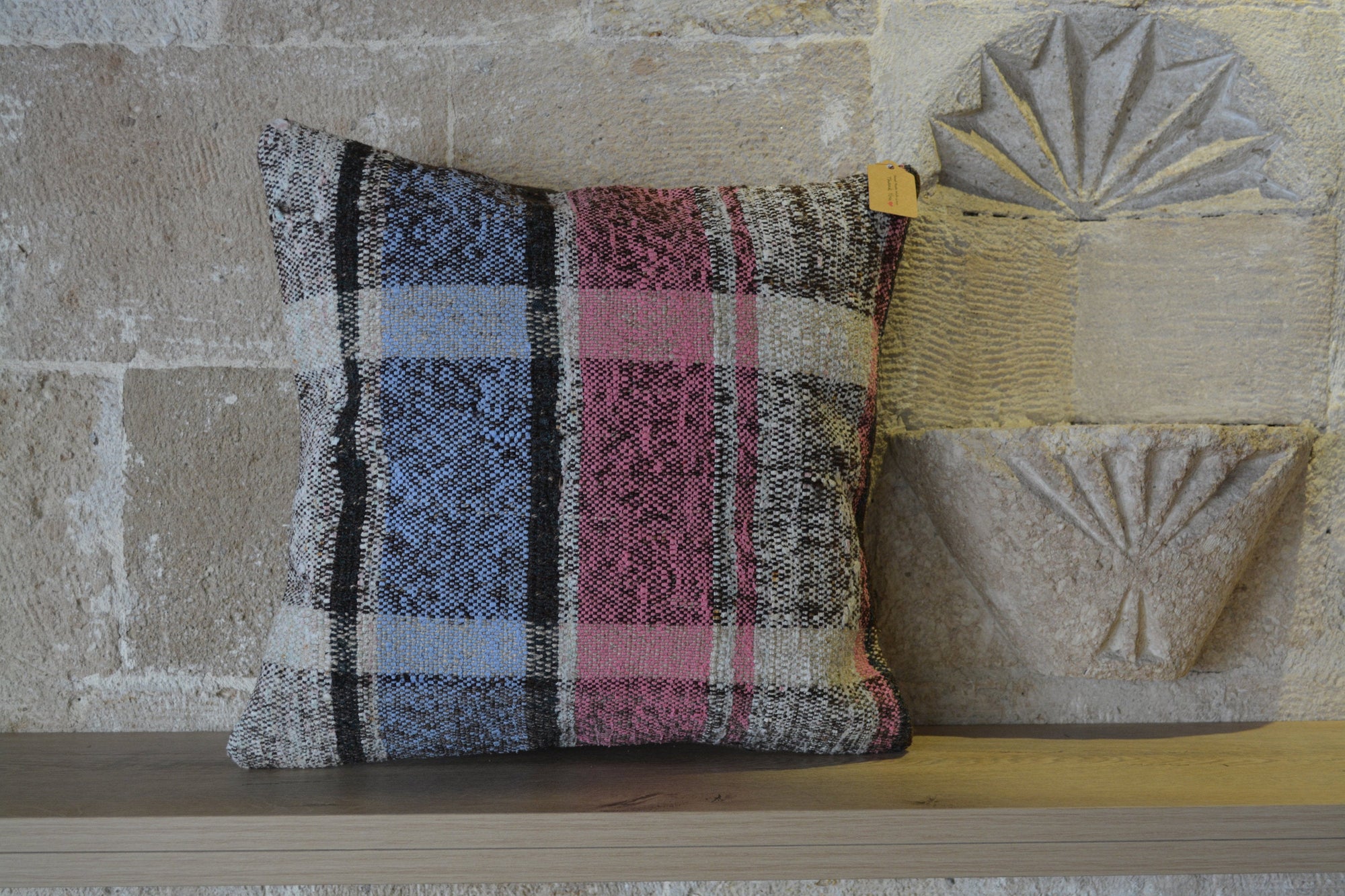Cushion Extra Large, Cushion Outdoor, Cushion Wool, Cushions Large, Cushion Berber Kilim, Woven Cushion,     16”x16” - EA120