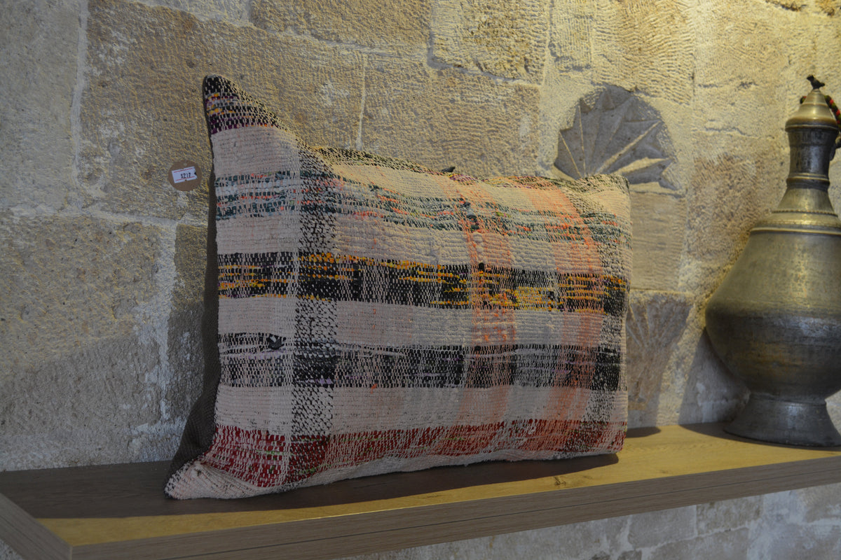 Decorative  Pillow Cover, Rustic Pillow Case, Vintage Pillow Case, Area Pillow, Oriental Pillow,           16”x24” - EA217