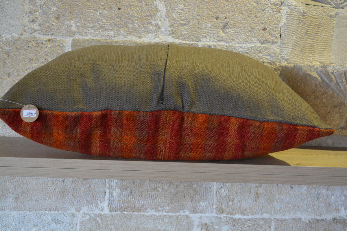 Handmade Kilim Case, Hand Woven Kilim, Red Kilim Pillow, Throw Pillow Covers, Designer Cushion, Bright Kilim Pillows,        16”x24” - EA298
