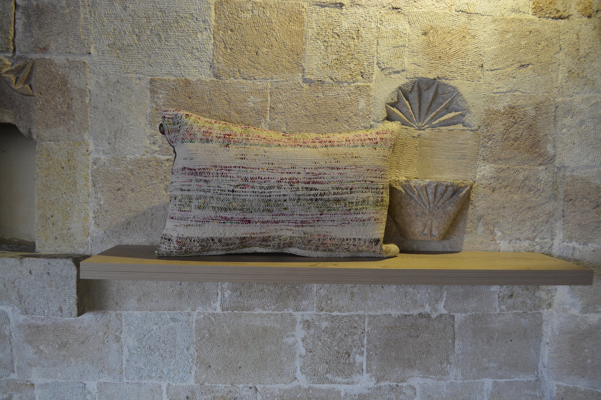 Uzbek Cushion, Kilim Pillow 40x60 cm, 16x24 Kilim Pillow, Anatolian Cushion, Patchwork Kilim, Stripe Kilim Pillow,        16”x24” - EA319