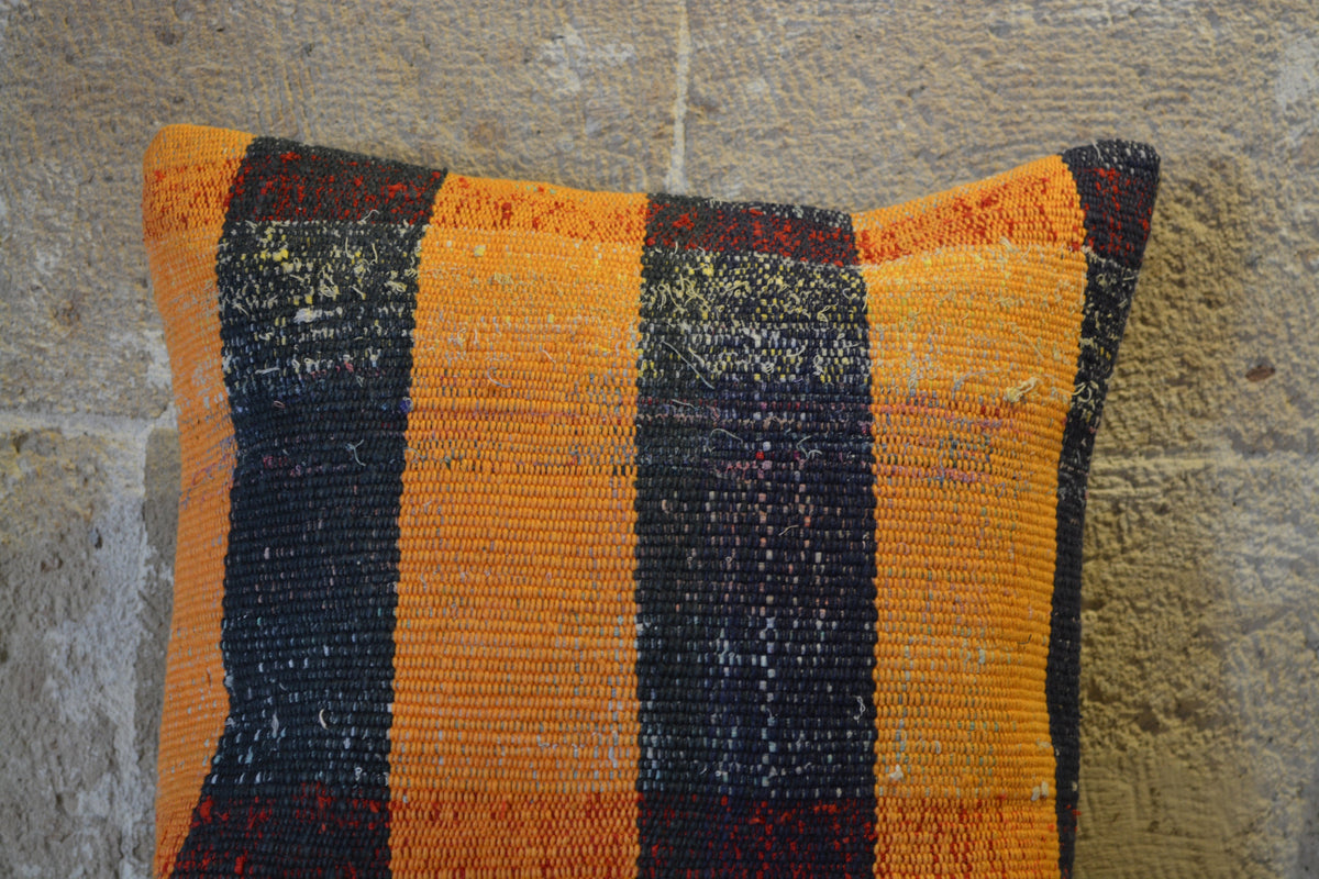 Turkish Cushions, Cactus Wool Cushion, Bespoke Kilim Pillows, Abra Wool Cushion, Cushion Rug, Vintage Kilims,       16”x16”- EA418