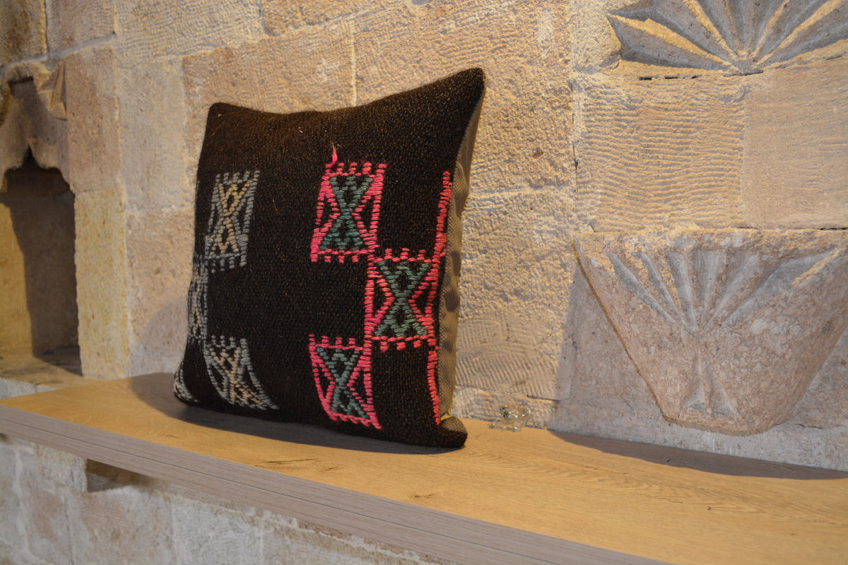 Decorative Kilim Navajo Pillow, Handmade Kilim, Pillow Set, Kilim Pillow Set, Natural Pillow, Kilim Cushion Covers,          16”x16”- EA460