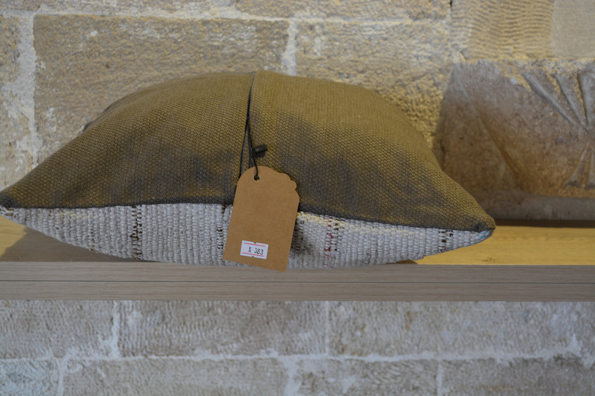 Rustic Pillow Case, Vintage Pillow Case, Area Pillow, Oriental Pillow, Handmade Pillow Case,  Velvet Pillow,     16”x16”- EA383A