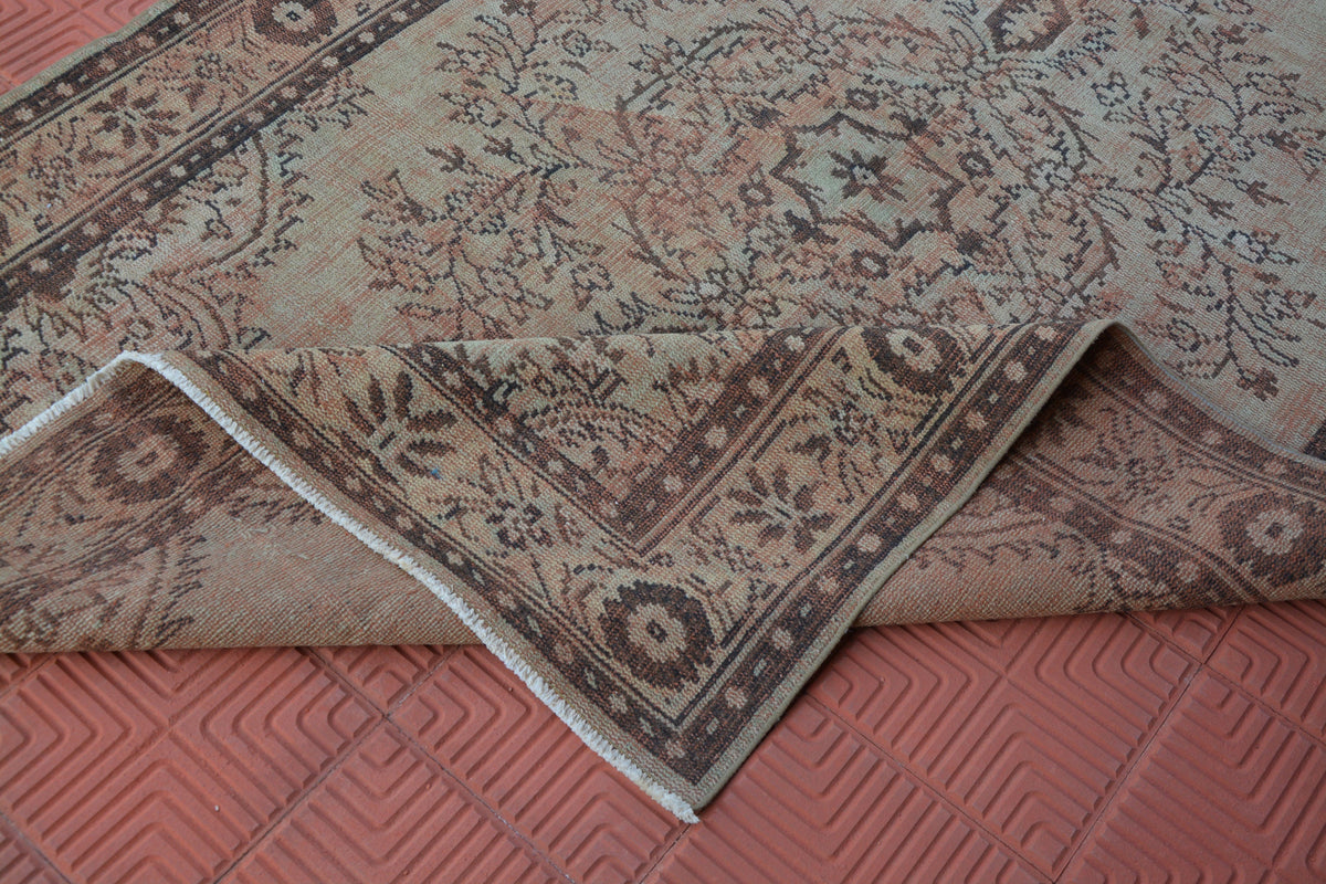Turkey  Natural Handmade Vintage Rug, Turkish Oriental Area Rug, Contemporary Turkish  Berber Teppiche,    5.9 x 9.3 Feet AG1342
