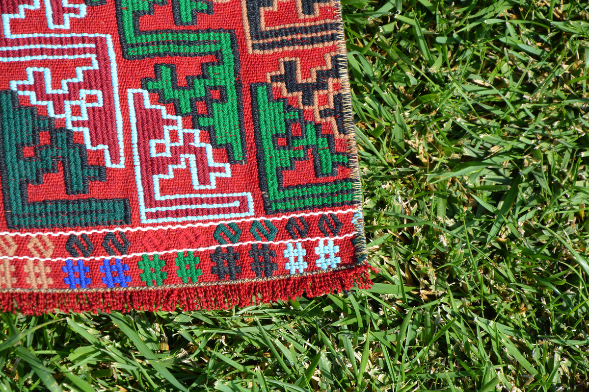 Small Anatolia Turkish Rug, Vintage Rugs, Pink Oushak Kilim, Home Decor Rug, Carpet Rug, Low Pile Rug, 1.4 x 2.8 Feet AG1376