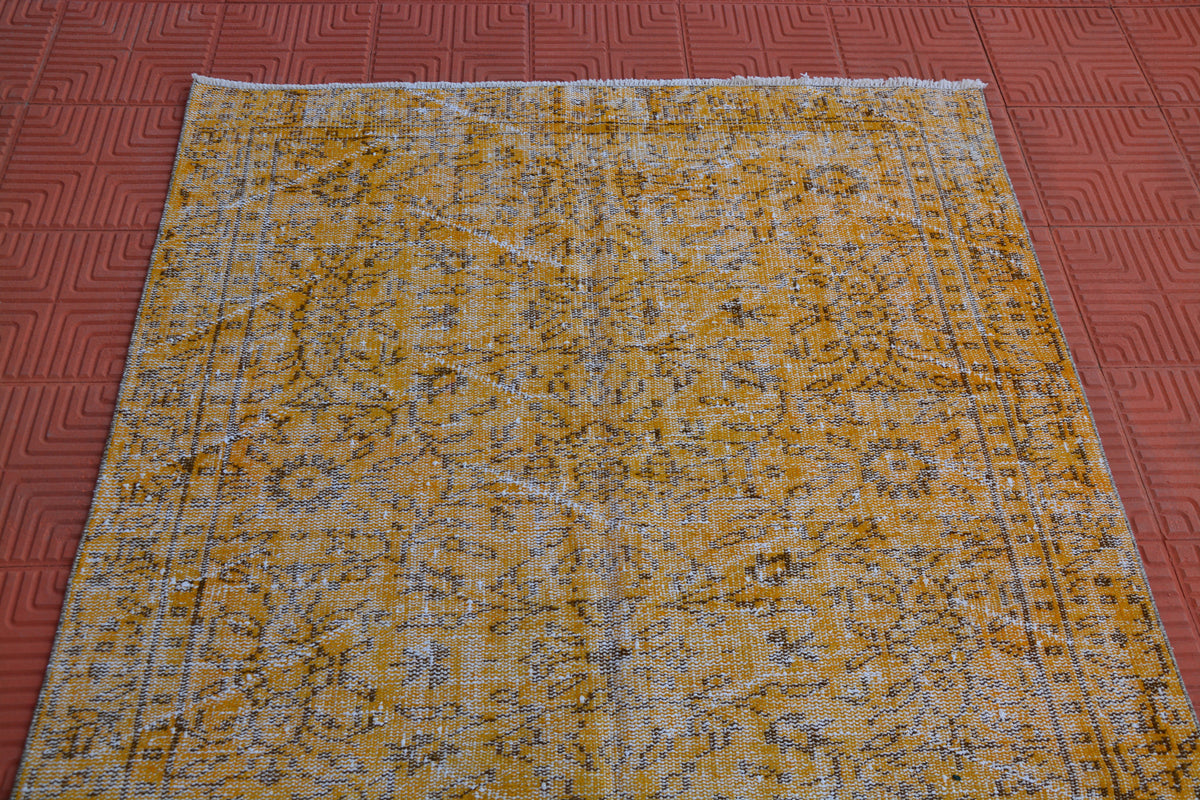Overdyed Rustic Rug, Berber Teppiche, Vintage Turkish Rug, Morrocan Rug, Carpet Rug, Berber Rug,       4.8 x 8.1 Feet AG1482