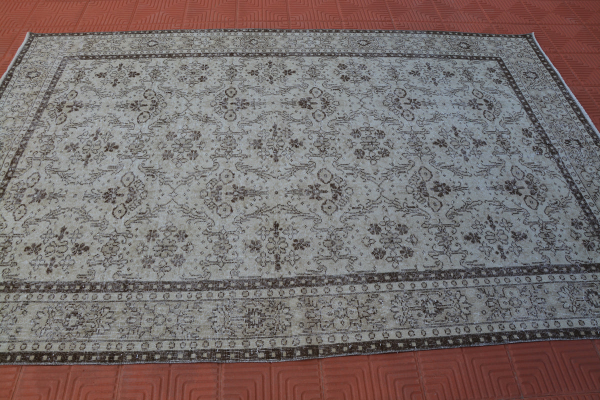 Turkey Rug, Turkish Anatolian Carpet, Berber Teppiche, Colorful Turkish Rug, House Turkish Vintage Rug,         6.0 x 9.2 Feet AG1495
