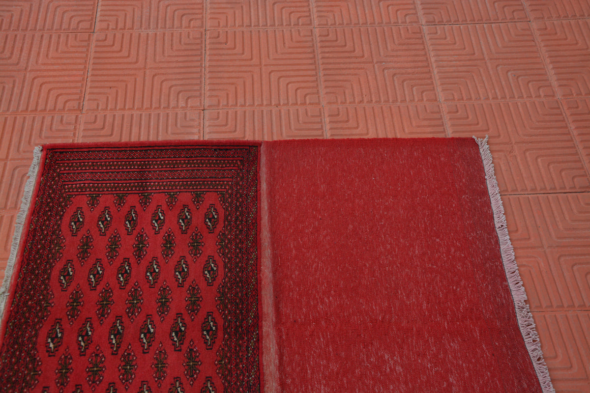 Red Square Oushak Rug, Kitchen Rug, Oriental Rug, Turkish Kilim Rug Antique Rug, Boho Rug, Runner Rug, Small Rugs,   3.2 x 3.2 Feet AG1654