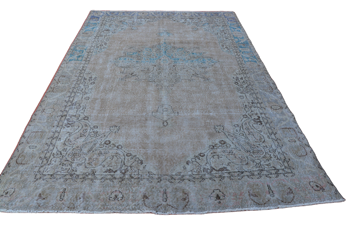 Aztec Rug, Oushak Rug, Anatolian Turkish Rugs, Vintage  Rug, Tapis Berber, Vintage Rugs, Antique Persian Style Rug, 6.4 x 10.1 Feet AG1483