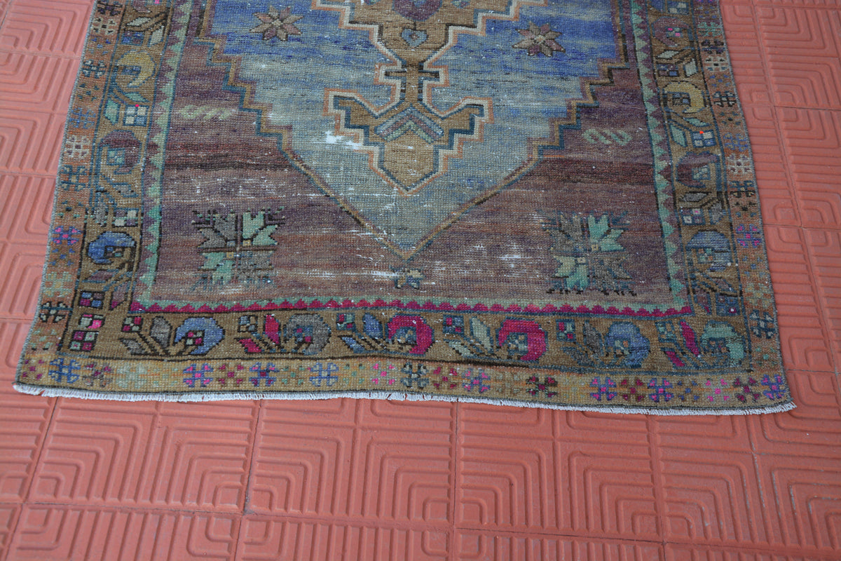 Vintage Rug, Anatolian Rug, Oriental Rug, Vintage Turkish Rug, Colorful Rug, Large Kilim Rug, Aztec Rug,    4.1 x 8.2 Feet AG1544