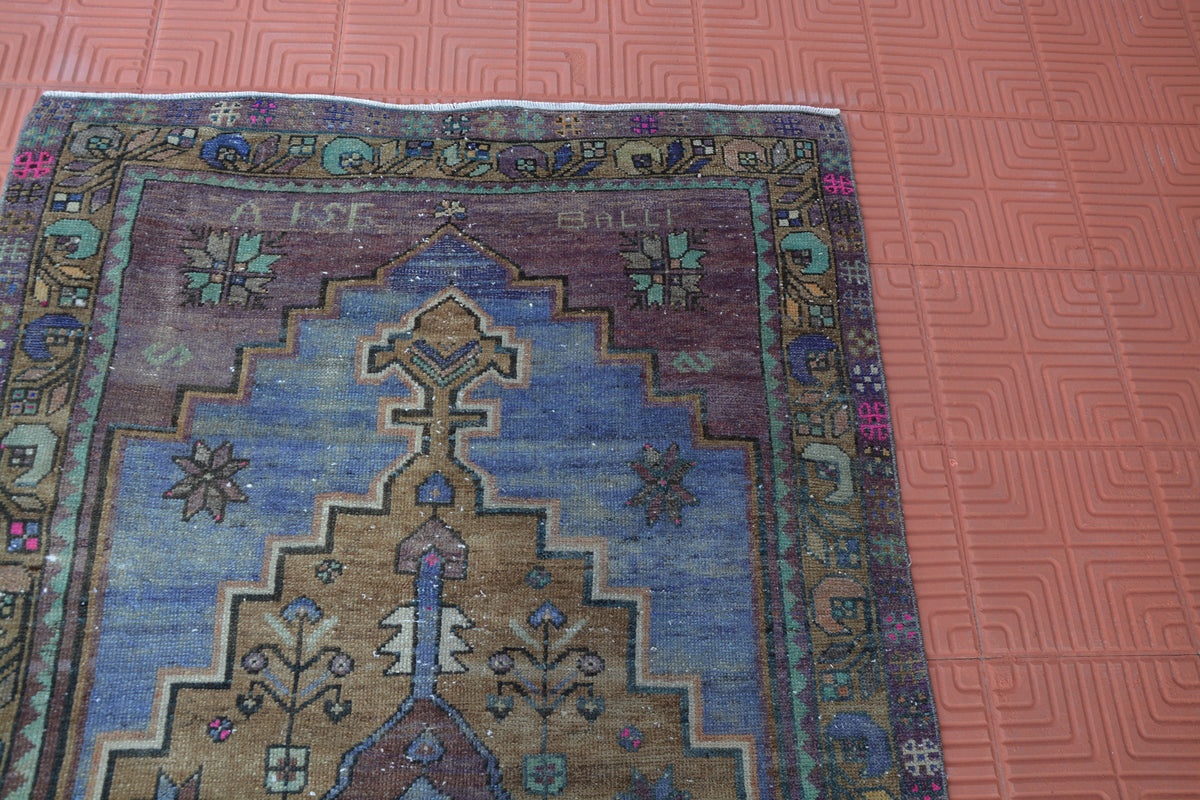 Vintage Rug, Anatolian Rug, Oriental Rug, Vintage Turkish Rug, Colorful Rug, Large Kilim Rug, Aztec Rug,    4.1 x 8.2 Feet AG1544