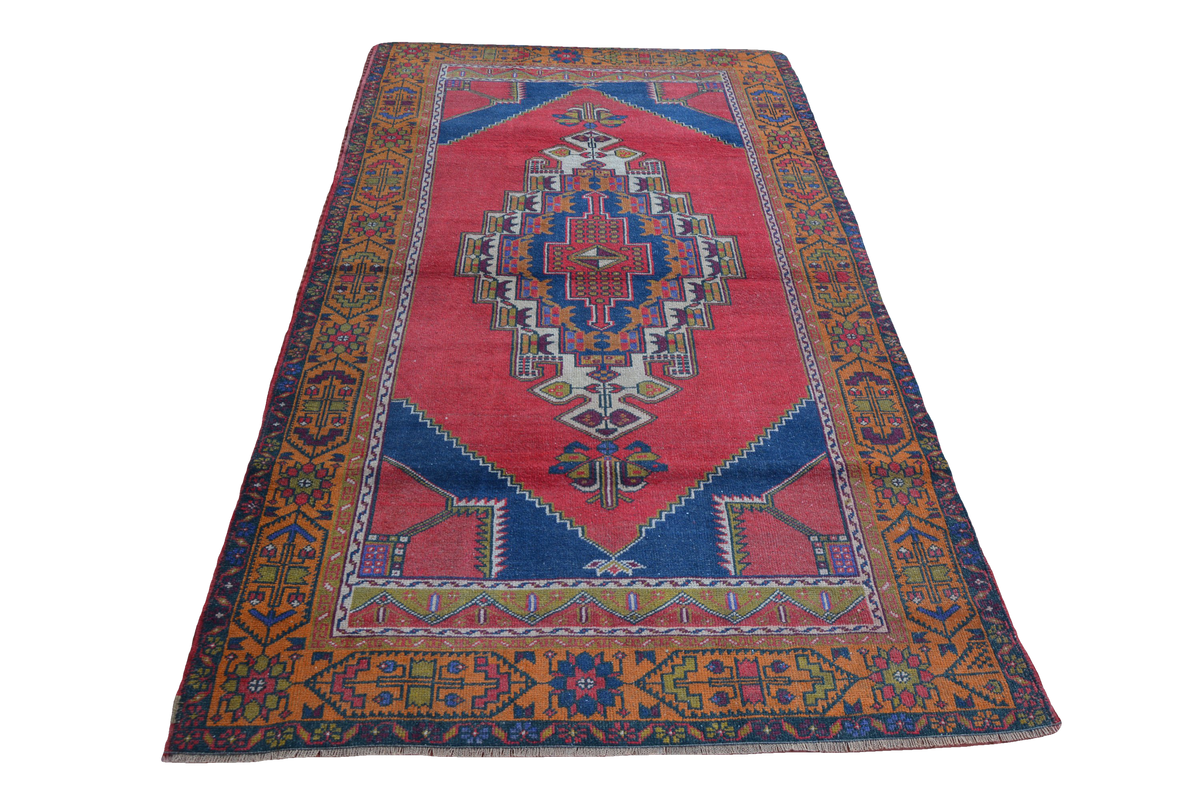 Traditional Turkish Rug, Carpet Rug, Home Living Rug, Hand knotted Rug, Handwoven Rug, Hallway Rug, Morrocan Rug,     4.6 x 8.1 Feet AG1545