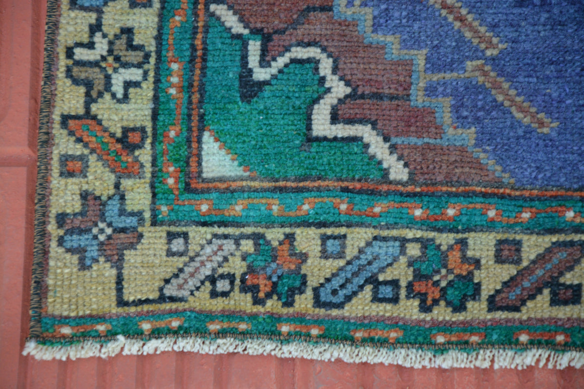 Vintage Turkish Oushak Rug, Entrance Rug, Oushak Rug, Small Persian Style Rug, Antique Rug, Morrocan Rug,  3.0 x 3.9 Feet AG1555