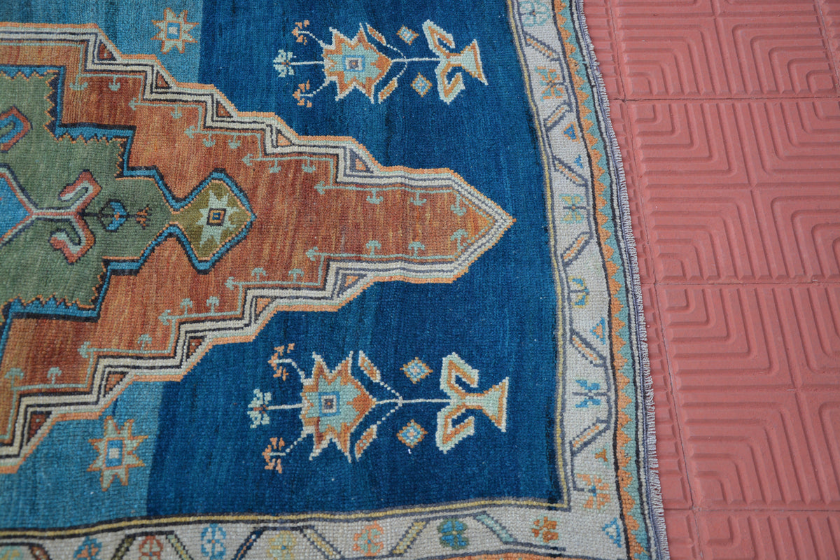 Vintage Rug, Turkish Hand Woven Oriental Rug, Persian Style Rug, Oushak Rug,  Vintage Turkey Rug, Berber Rug,  3.1 x 5.1 Feet AG1575