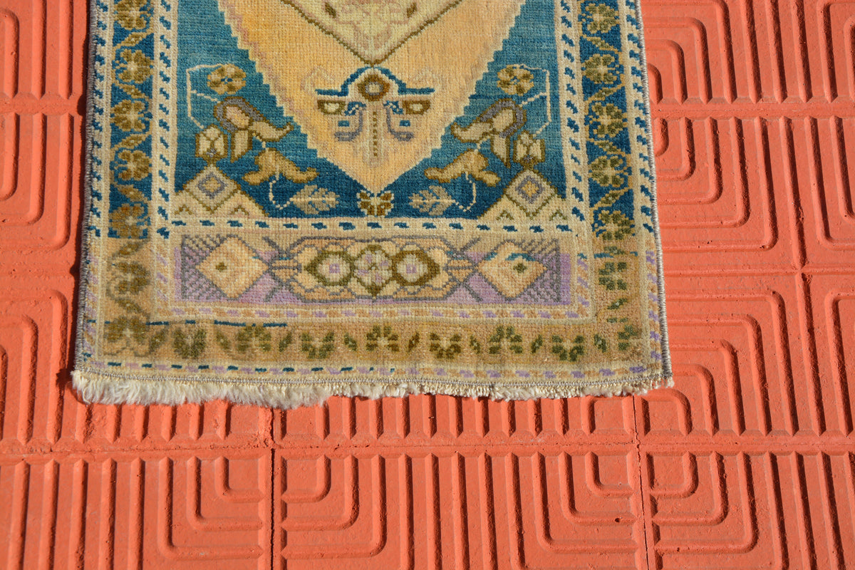 Wool Turkish Rug, Antique Rug, Tribal Rug, Berber Teppiche, Floor Rug, Anatolian Rug, Boho Rug, Oriental Rug,       1.6 x 3.3 Feet AG1628
