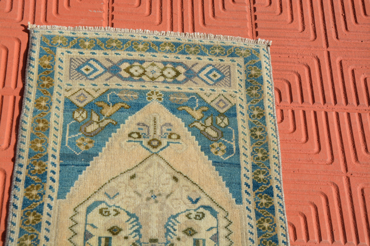Wool Turkish Rug, Antique Rug, Tribal Rug, Berber Teppiche, Floor Rug, Anatolian Rug, Boho Rug, Oriental Rug,       1.6 x 3.3 Feet AG1628
