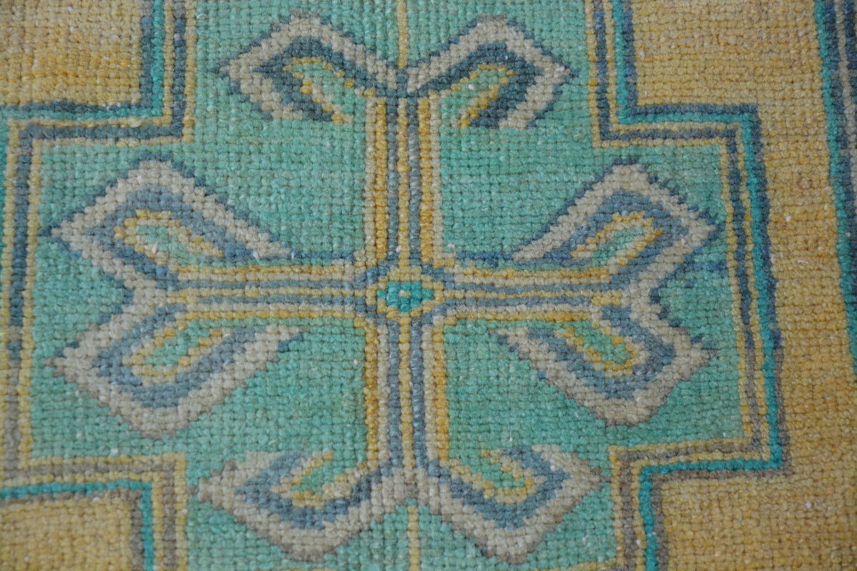 Turkish Carpet, Turkish Kilim Rug, Vintage Rug, Turkish Pastel Rug, Vintage Turkish Rugs, Vintage Oushak Rug,      1.6 x 3.3 Feet AG1761