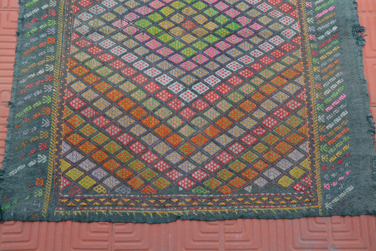 Turkish 3x4 Rugs, Vintage Rugs, Area Rugs, Natural Rugs, Hand Woven Rugs, Decorative Area Rugs, Turkish Old Rugs, 3.4 x 3.6 Feet AG1936