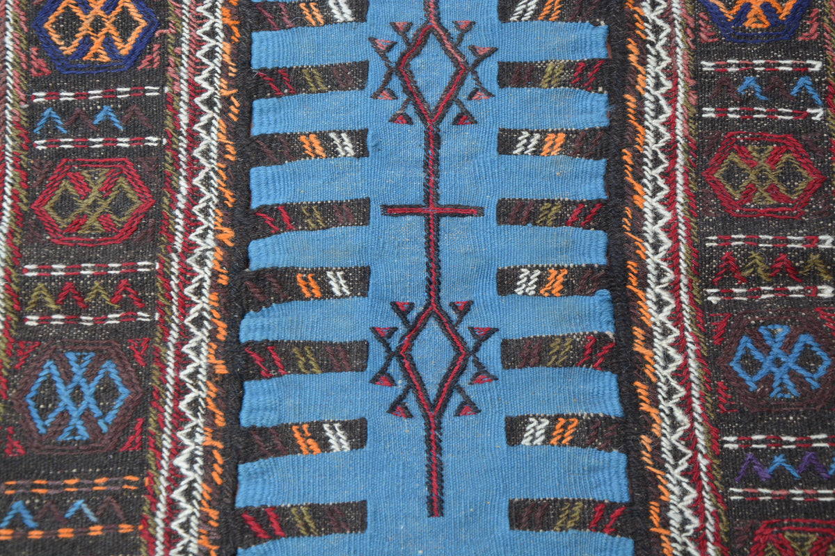 Rustic Rug, Kilim Runner, Oversized Rug, Wool Kilim, Traditional Kilim, Home Floor Rug, Vintage Kilim Rugs,   2.2 x 10.9 Feet AG1967