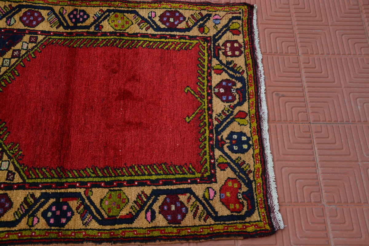 Handwoven Wool Rug, Decor Rug, Wool Vintage Small Rug, Turkish Pastel Rug, Deco Rug, Entry Rug, Turkish Rug 3x5,   3.2 x 4.5 Feet AG1988