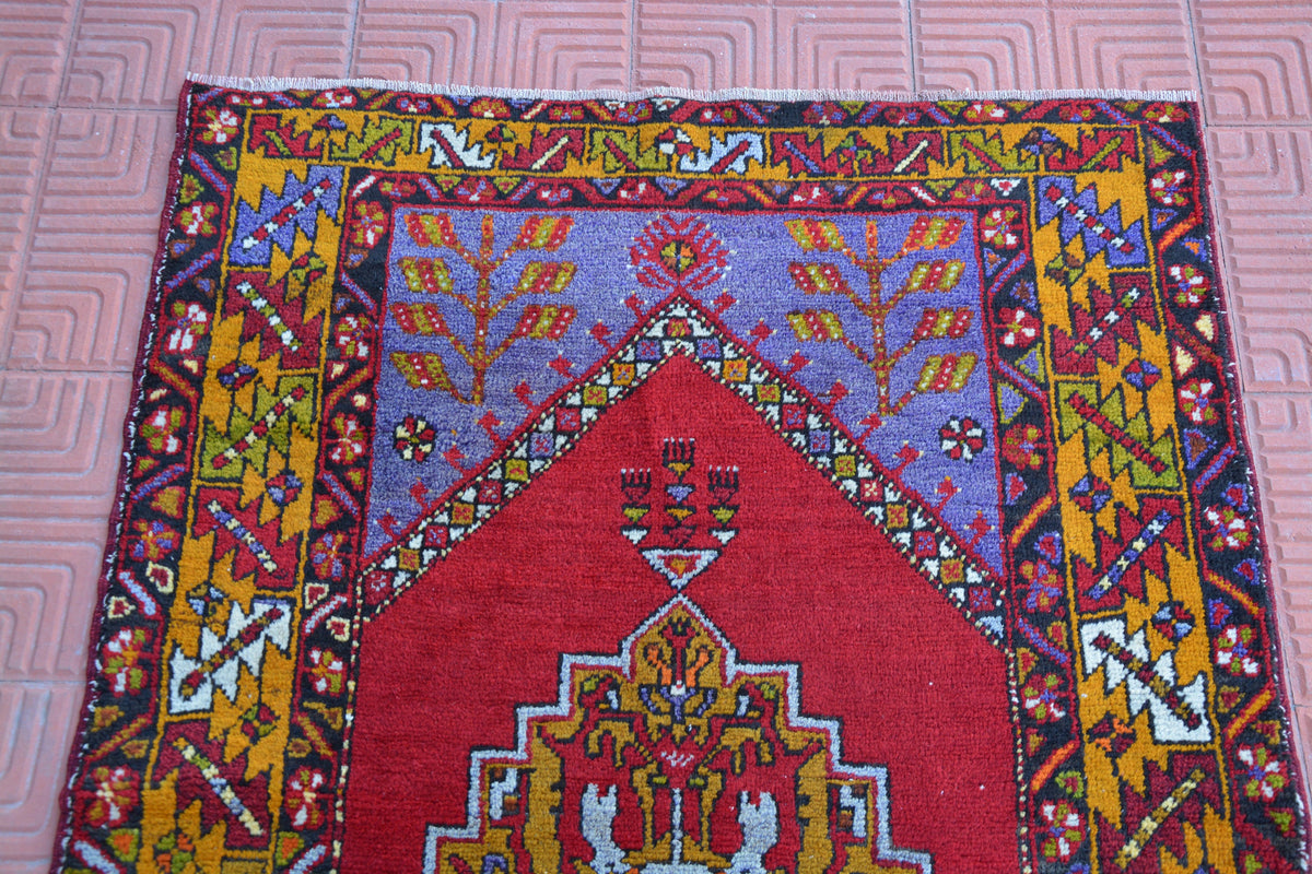 Wool Kilim Rug, Vintage Small Rug, Turkish Pastel Rug, Deco Rug, Entry Rug, Turkish Rug 3x5, Turkish Kilim Rugs,   3.4 x 5.2 Feet AG1800