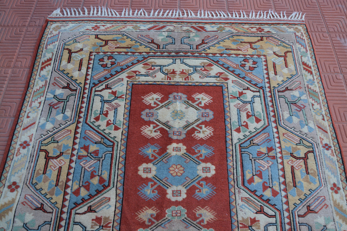 Corridor Rug, Turkish Oushak Rugs, Vintage Rug, Turkish Rug, Oushak Rug, Area Rug, Bohemian Rug, Handmade Rug,     5 x 8 Feet AG1802