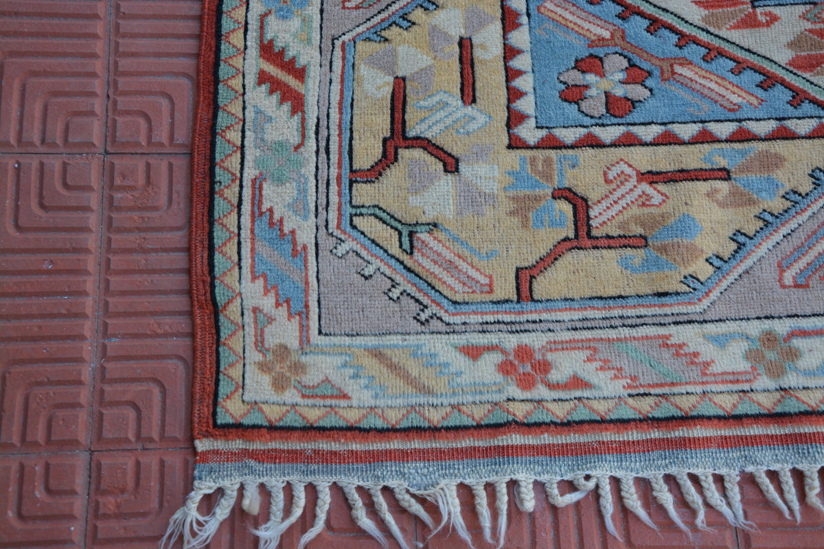 Corridor Rug, Turkish Oushak Rugs, Vintage Rug, Turkish Rug, Oushak Rug, Area Rug, Bohemian Rug, Handmade Rug,     5 x 8 Feet AG1802